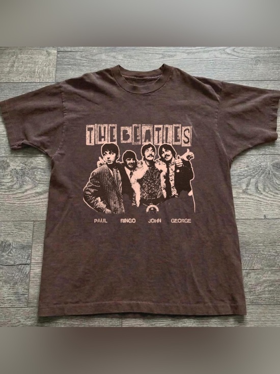 Gildan Other - Classic The Beatles Graphic Tee - Brown